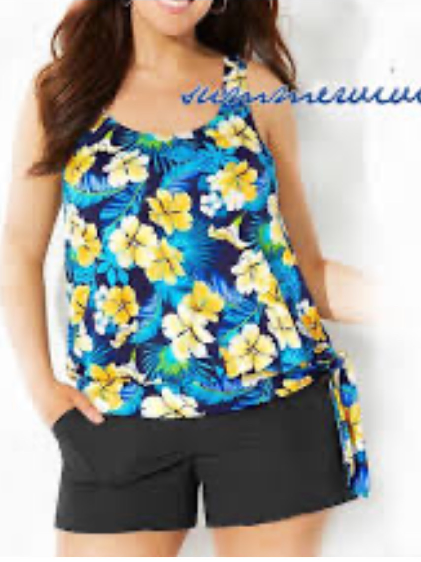 Women's Swimsuits For All Tankini Size 18 - Like New!